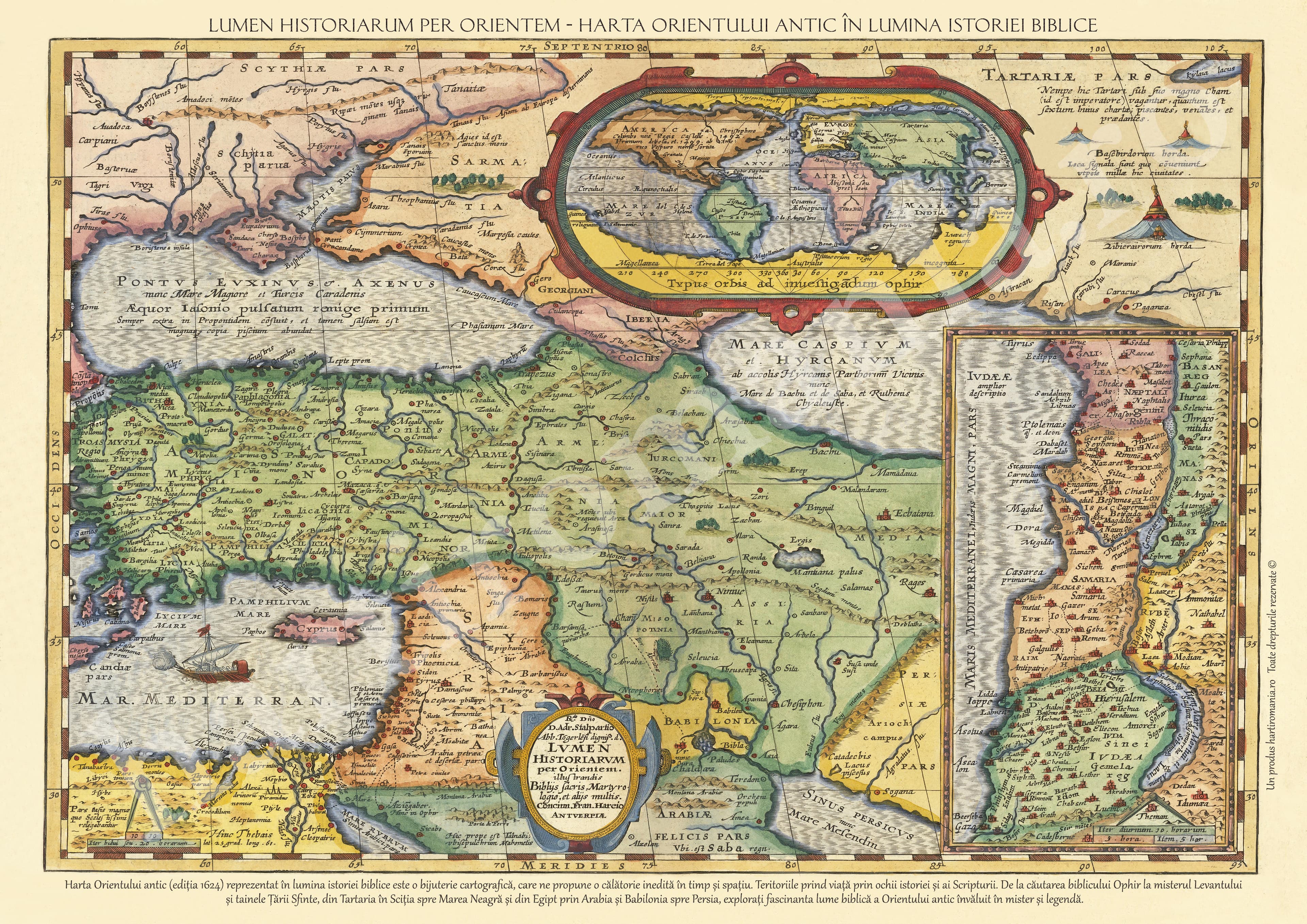 Harta Orientului Antic în Lumina Istoriei Biblice 1624