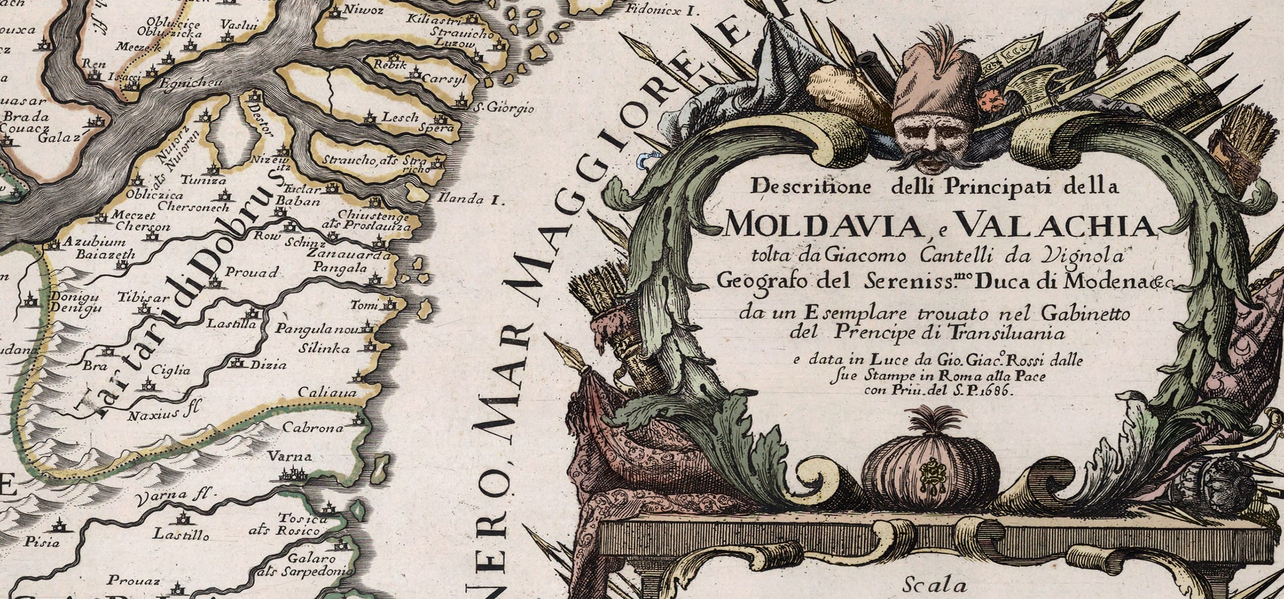 Descritione delli Principati della Moldavia, e Valachia, created by Giovanni Giacomo de Rossi Det 2