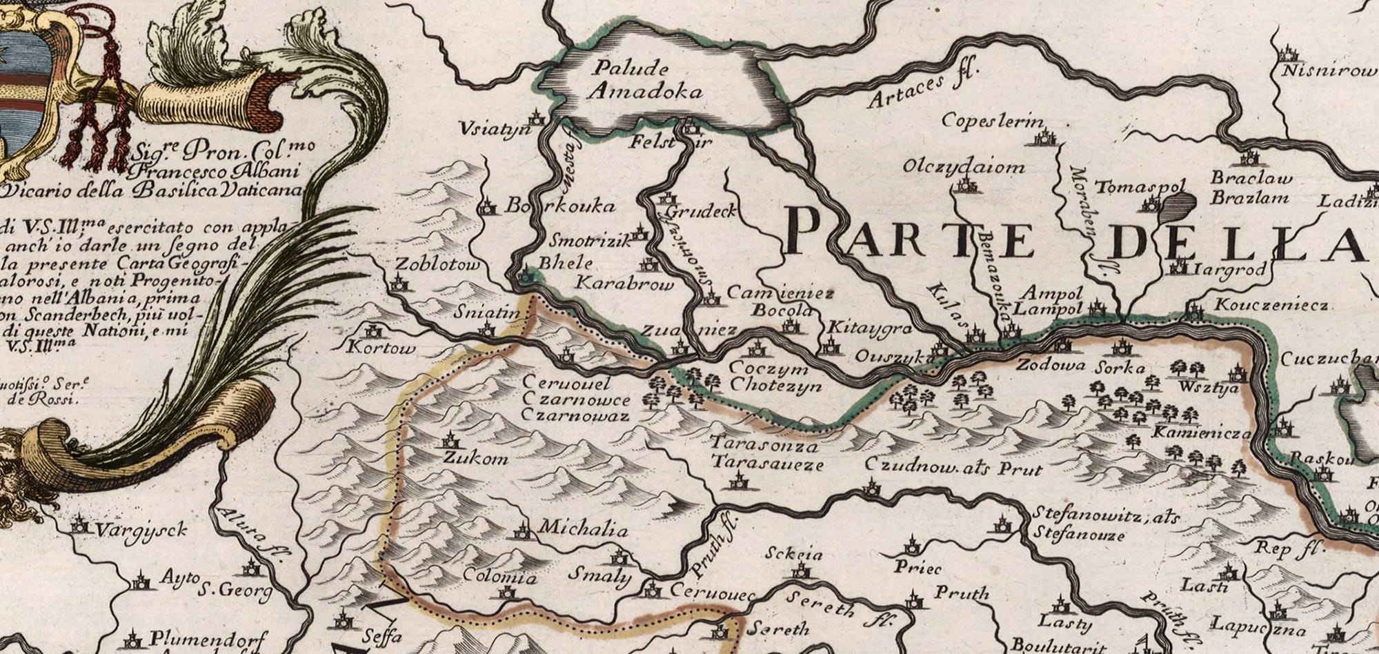 Descritione delli Principati della Moldavia, e Valachia, created by Giovanni Giacomo de Rossi Det 3