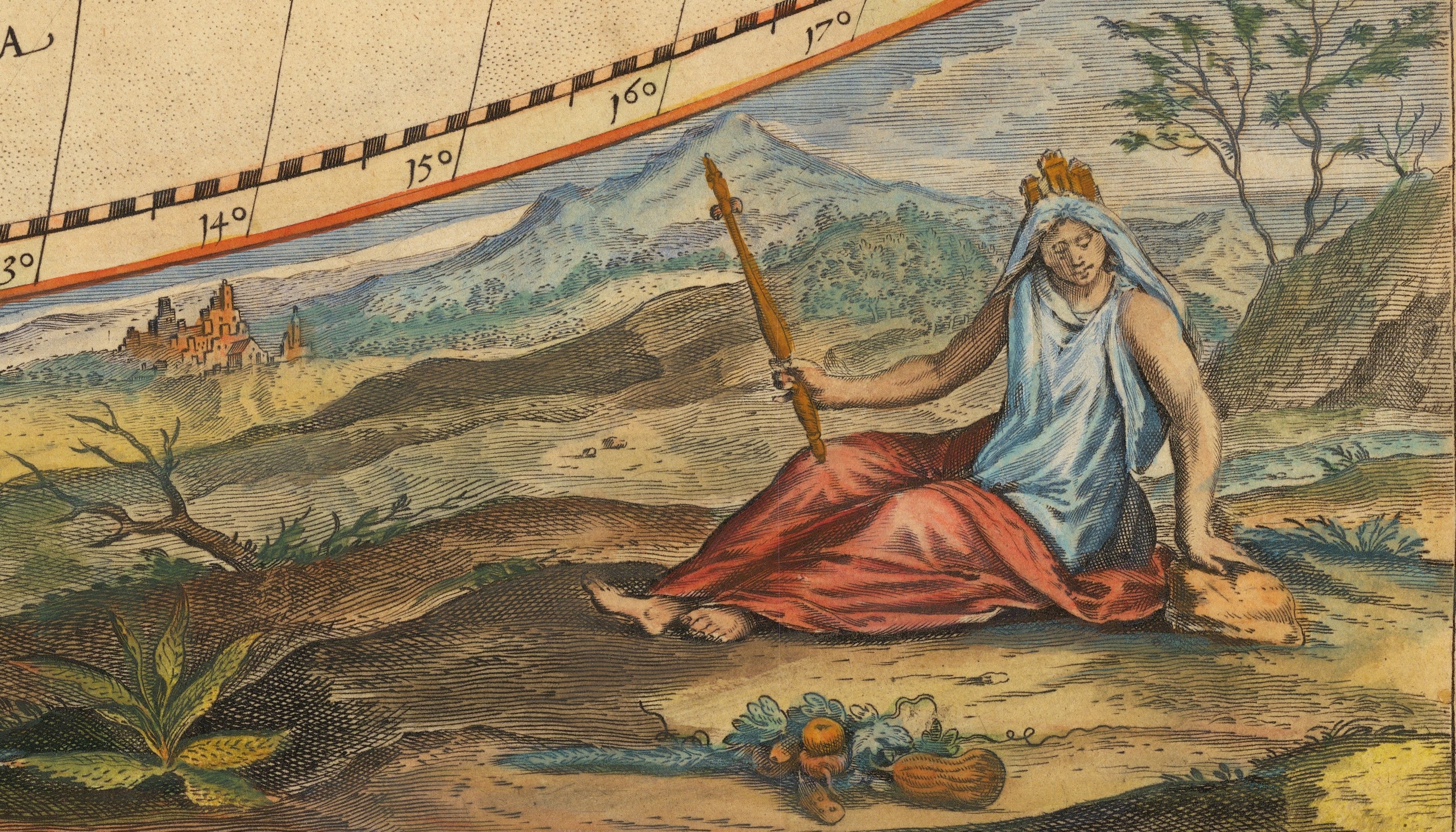 Universalis Tabula Iuxta Ptolemaeum - Harta lumii după Ptolemeu Detaliu 3