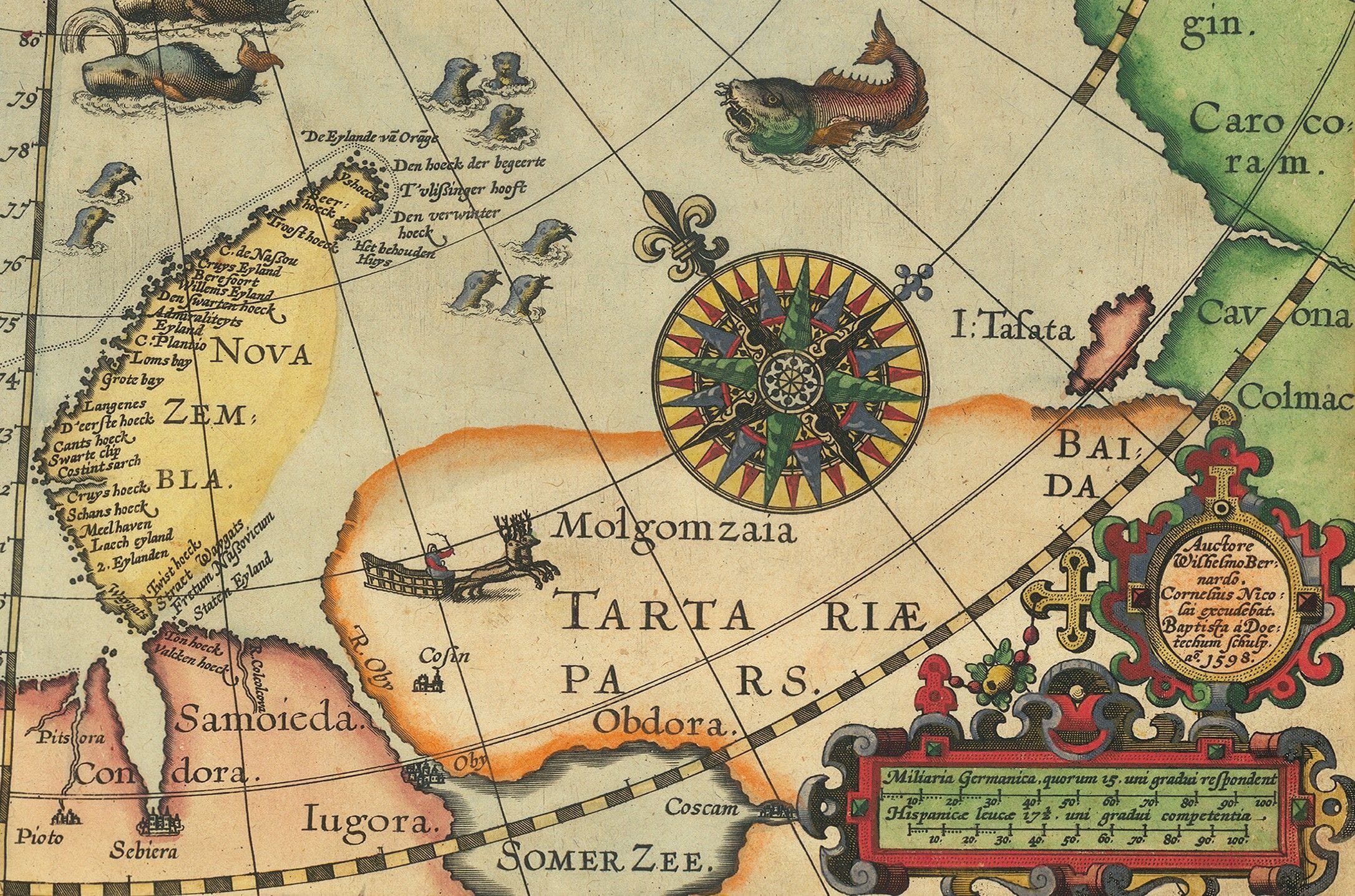 Harta Regiunilor Polare și a Expedițiilor Legendare - 1598 Detaliu 2