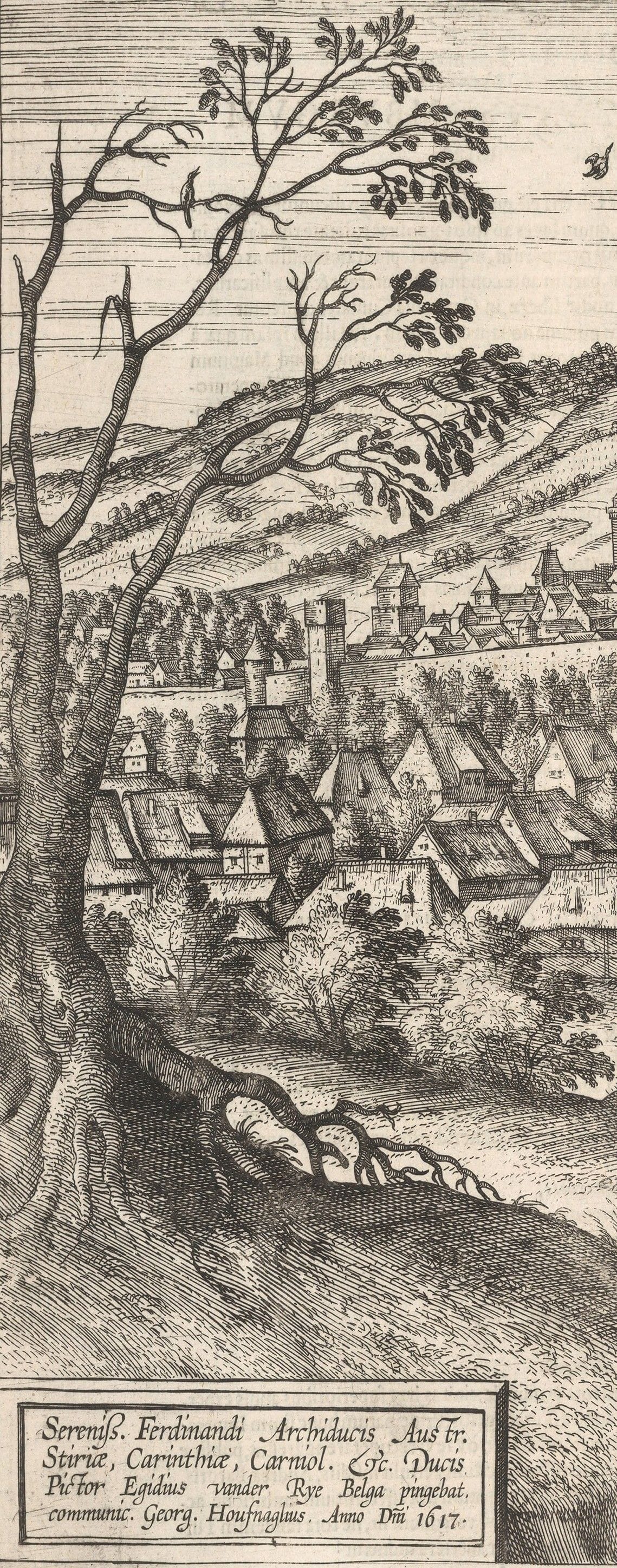 Clujul istoric - Hartă veche de epocă (1640)
