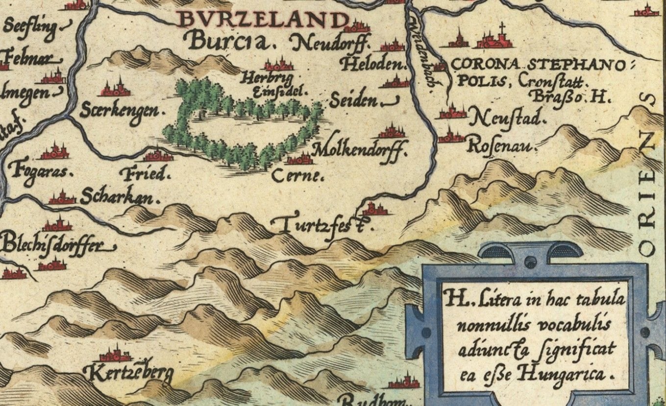 Harta Transilvania 1603 Detaliu 3