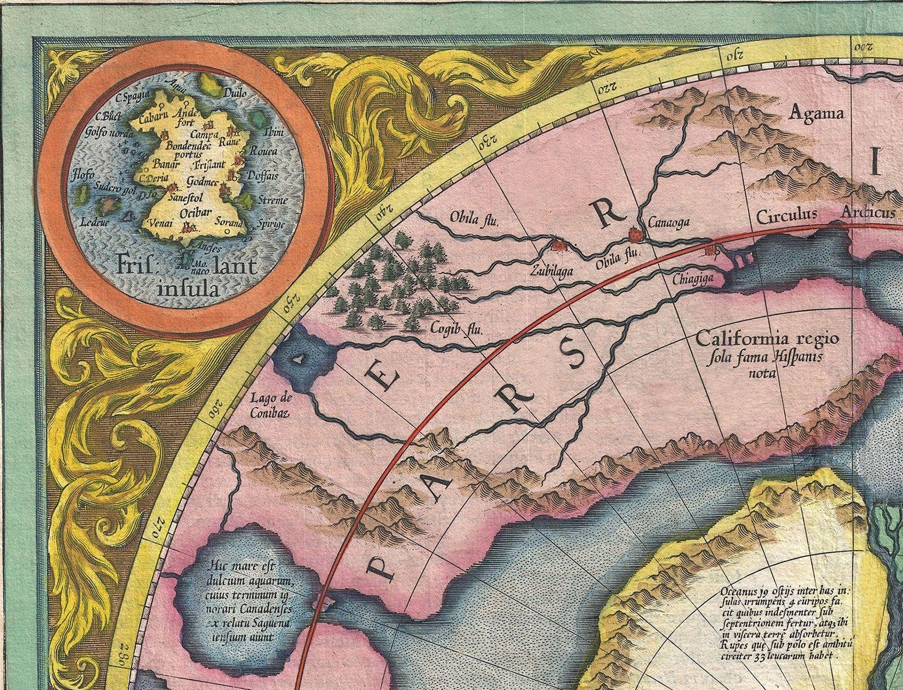 Harta Nordului Legendar – Gerard Mercator Detaliu 1