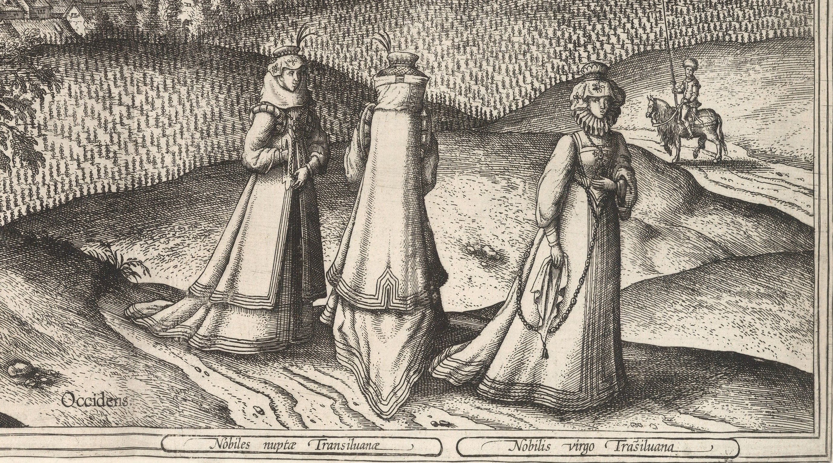 Clujul istoric - Hartă veche de epocă (1640)
